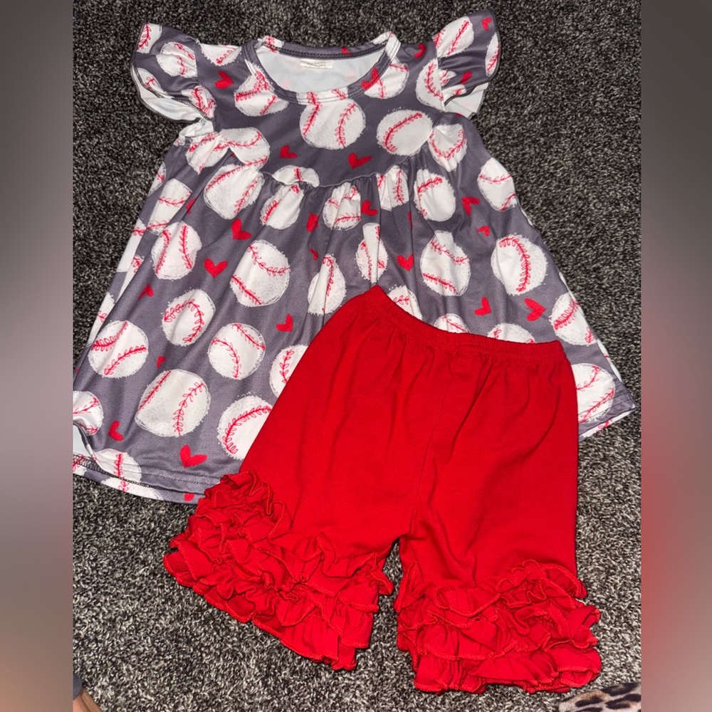 Toddler baseball outfit
